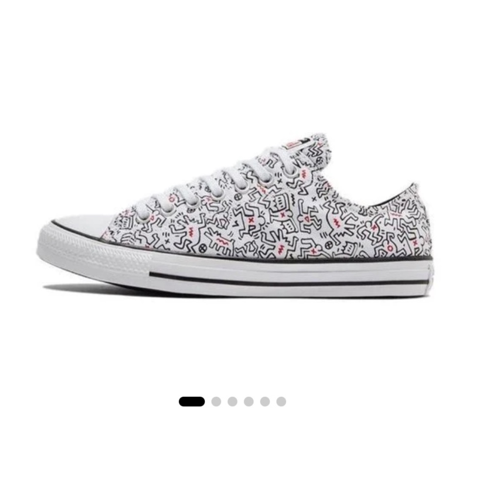 Keith Haring Converse Sneakers - White and Black